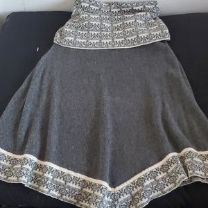 Light grey poncho